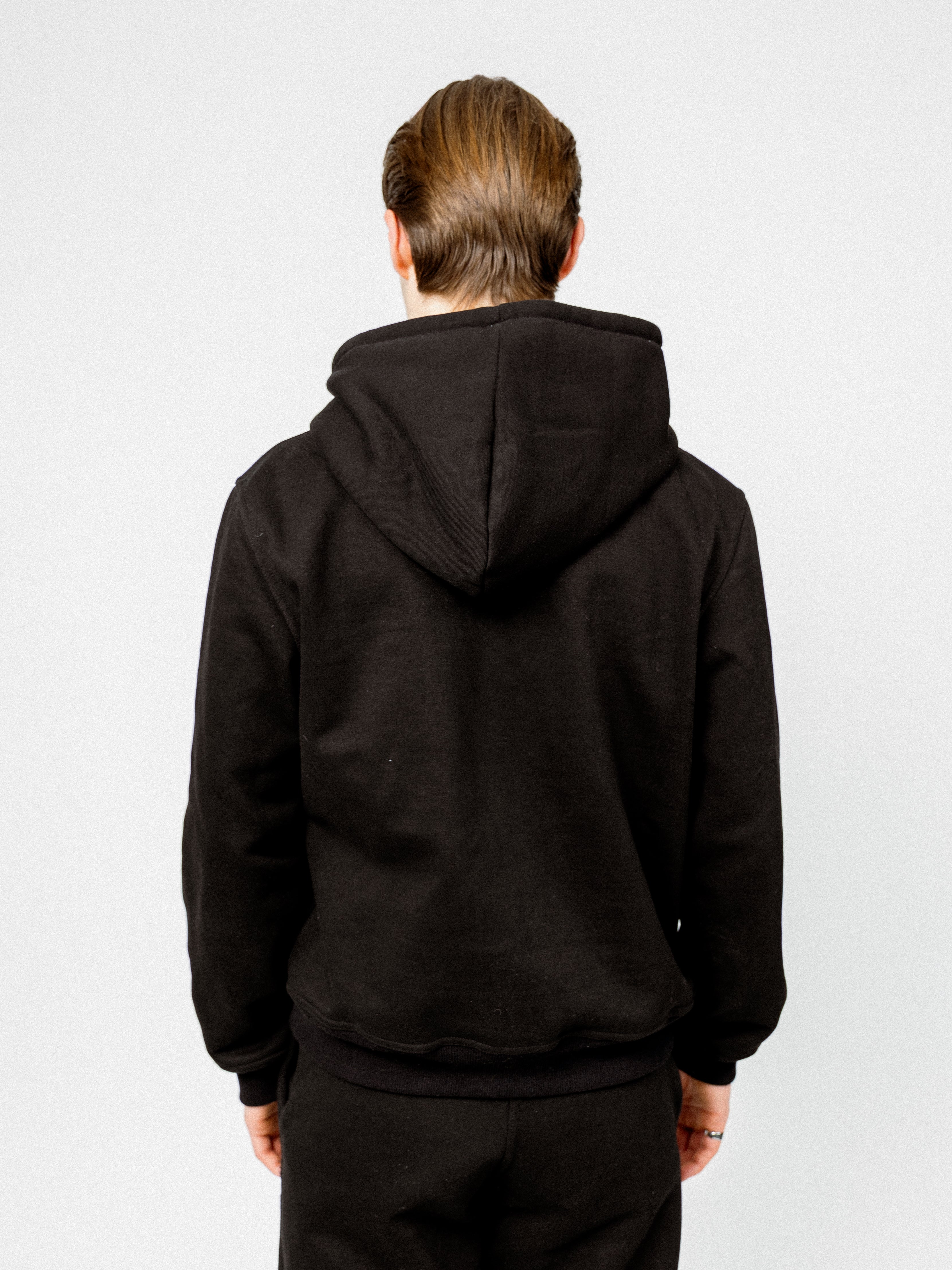 Triple Black Glitter Hoodie